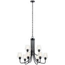 Kichler Valserrano 9 Light Chandelier Black 44378BKCS