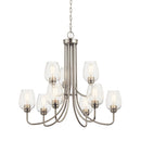 Kichler Valserrano 9 Light Chandelier Brushed Nickel 44378NICS