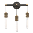 Ellis Bath Vanity Light shown in the Black Antique Brass finish