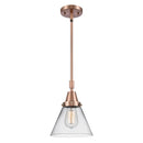 Cone Mini Pendant shown in the Antique Copper finish with a Clear shade