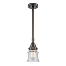 Canton Mini Pendant shown in the Oil Rubbed Bronze finish with a Seedy shade