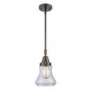 Bellmont Mini Pendant shown in the Oil Rubbed Bronze finish with a Clear shade