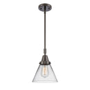 Cone Mini Pendant shown in the Oil Rubbed Bronze finish with a Clear shade