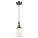 Bell Mini Pendant shown in the Oil Rubbed Bronze finish with a Matte White shade