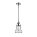 Bellmont Mini Pendant shown in the Polished Chrome finish with a Seedy shade