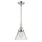 Cone Mini Pendant shown in the Polished Chrome finish with a Clear shade