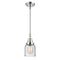 Bell Mini Pendant shown in the Polished Chrome finish with a Seedy shade