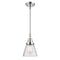 Cone Mini Pendant shown in the Polished Chrome finish with a Seedy shade