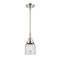 Bell Mini Pendant shown in the Polished Nickel finish with a Clear shade