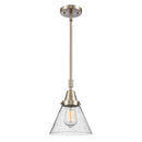 Cone Mini Pendant shown in the Brushed Satin Nickel finish with a Seedy shade