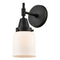 Caden Sconce shown in the Matte Black finish with a Matte White shade