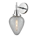 Caden Sconce shown in the Polished Chrome finish with a Clear Crackled shade