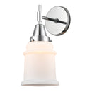 Caden Sconce shown in the Polished Chrome finish with a Matte White shade