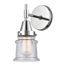 Caden Sconce shown in the Polished Chrome finish with a Seedy shade