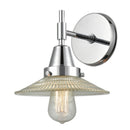 Caden Sconce shown in the Polished Chrome finish with a Clear Halophane shade