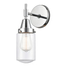 Caden Sconce shown in the Polished Chrome finish with a Clear shade