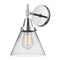 Caden Sconce shown in the Polished Chrome finish with a Clear shade