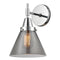 Caden Sconce shown in the Polished Chrome finish with a Plated Smoke shade