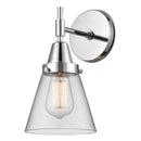 Caden Sconce shown in the Polished Chrome finish with a Clear shade