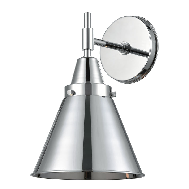 Caden Sconce shown in the Polished Chrome finish with a Polished Chrome shade