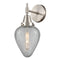 Caden Sconce shown in the Satin Nickel finish with a Clear Crackled shade