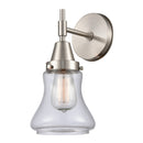 Caden Sconce shown in the Satin Nickel finish with a Clear shade