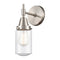 Caden Sconce shown in the Satin Nickel finish with a Seedy shade