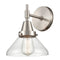 Caden Sconce shown in the Satin Nickel finish with a Clear shade