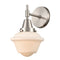 Caden Sconce shown in the Satin Nickel finish with a Matte White shade