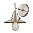 Caden Sconce shown in the Satin Nickel finish with a Satin Nickel shade