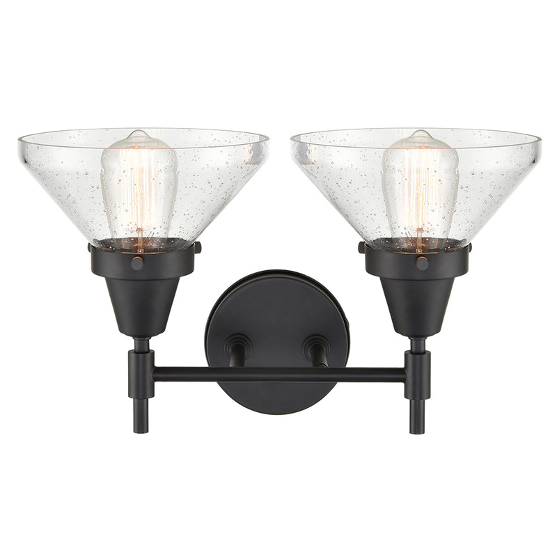 Innovations Lighting Caden 2 Light 17" Bath Vanity Light 447-2W-BK-SDY-LED