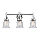 Caden Bath Vanity Light shown in the Polished Chrome finish with a Seedy shade