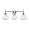 Caden Bath Vanity Light shown in the Polished Chrome finish with a Seedy shade