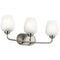 Kichler Valserrano 24" 3 Light Vanity Light Brushed Nickel 45129NI