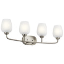 Kichler Valserrano 33.5" 4 Light Vanity Light Brushed Nickel 45130NI