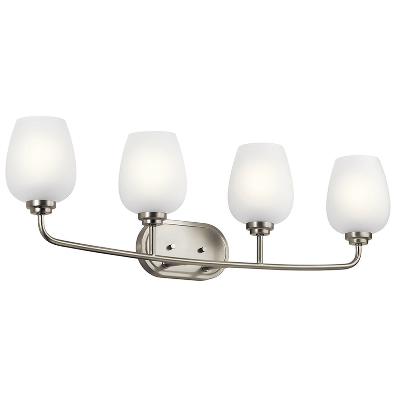 Kichler Valserrano 33.5" 4 Light Vanity Light Brushed Nickel 45130NI