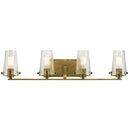 Kichler Alton 4 Light Vanity Light Natural Brass 45298NBR