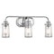 Kichler Braelyn 24" 3 Light Vanity Light with Clear Seeded Glass Chrome 45459CH