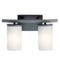 Kichler Crosby 2 Light Vanity Light Black 45496BK