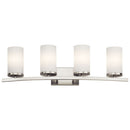 Kichler Crosby 4 Light Vanity Light Brushed Nickel 45498NI