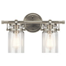 Kichler Brinley 2 Light Vanity Light Brushed Nickel 45688NI