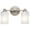 Kichler Joelson 2 Light Vanity Light with LED Bulbs Brushed Nickel 45922NIL18