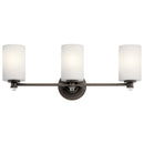 Kichler Joelson 3 Light Vanity Light with LED Bulb Olde Bronze 45923OZL18