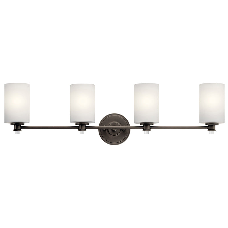 Kichler Joelson 4 Light Vanity Light with LED Bulbs Olde Bronze 45924OZL18