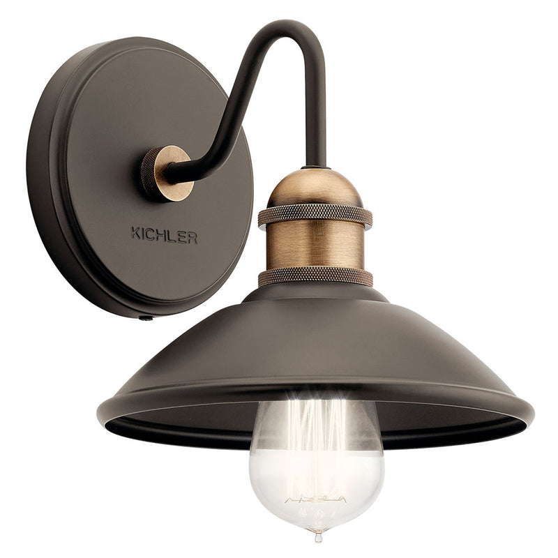 Kichler Clyde 1 Light Wall Sconce Olde Bronze 45943OZ