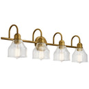 Kichler Avery 4 Light Vanity Light Natural Brass 45974NBR