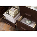 James Martin Portland 48" Single Vanity Burnished Mahogany with 3 cm Arctic Fall Solid Surface Top 620-V48-BNM-3AF