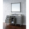 James Martin Brittany 60" Urban Gray Single Vanity with 3 cm Classic White Quartz Top 650-V60S-UGR-3CLW