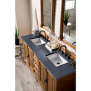 James Martin Providence 72" Double Vanity Cabinet Driftwood with 3 cm Charcoal Soapstone Quartz Top 238-105-5711-3CSP