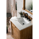 James Martin Savannah 26" Single Vanity Cabinet Driftwood with 3 cm Eternal Jasmine Pearl Quartz Top 238-104-V26-DRF-3EJP